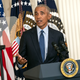 Former U.S. President Barack Obama delivers remarks at a ceremony to unveil the Obama’s official White House portraits at the White House on September 7, 2022 in Washington, DC.